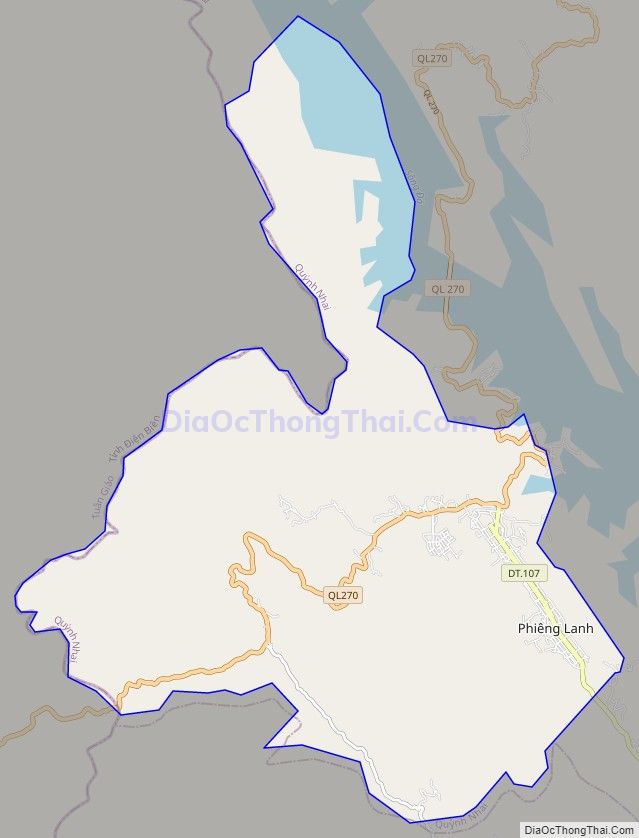 Bản đồ giao thông xã Mường Giàng, huyện Quỳnh Nhai