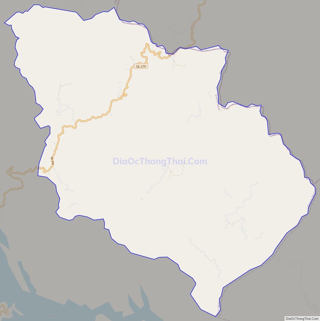 Bản đồ giao thông xã Mường Giôn, huyện Quỳnh Nhai