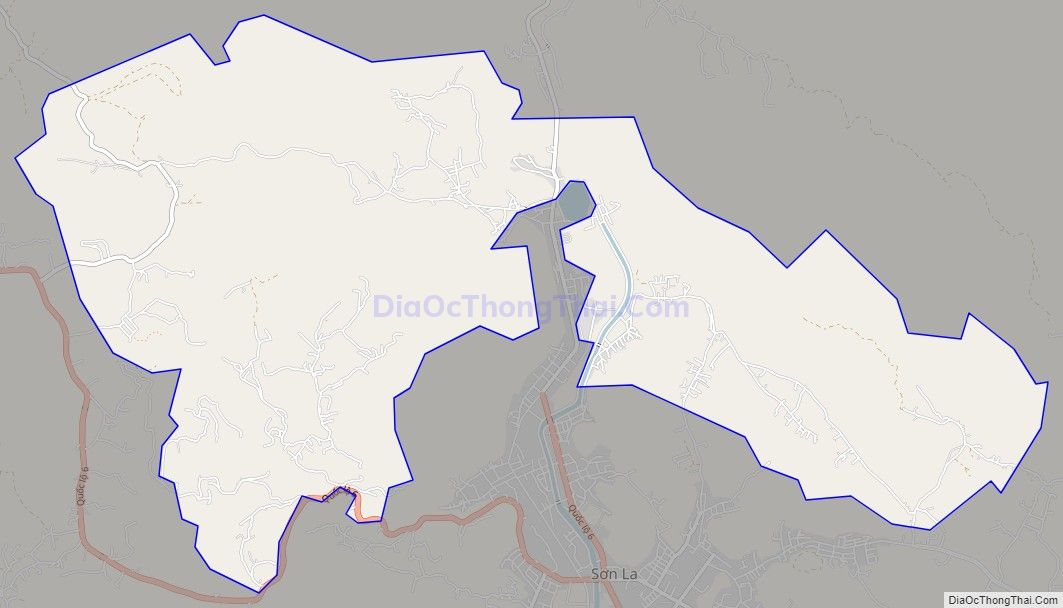 Bản đồ giao thông phường Chiềng An, thành phố Sơn La