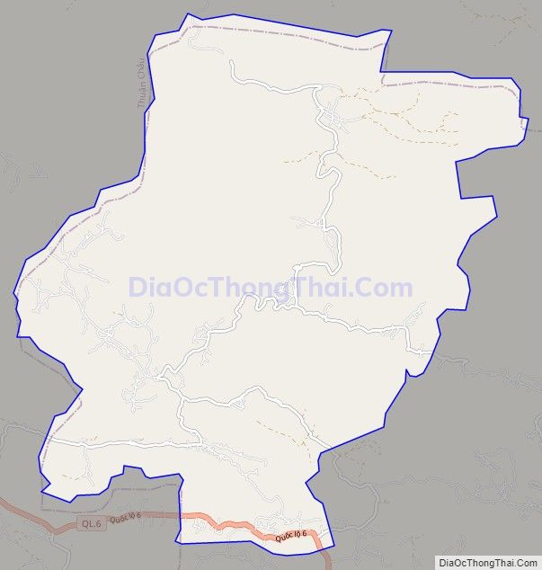 Bản đồ giao thông xã Chiềng Đen, thành phố Sơn La