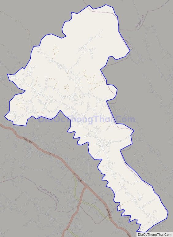 Bản đồ giao thông xã Chiềng Ngần, thành phố Sơn La