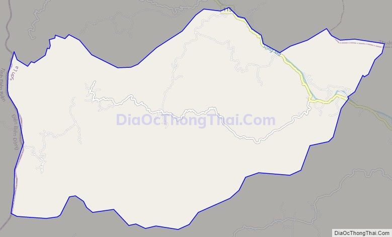 Bản đồ giao thông xã Chiềng En, huyện Sông Mã