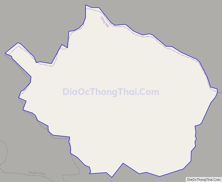 Bản đồ giao thông xã Chiềng Phung, huyện Sông Mã