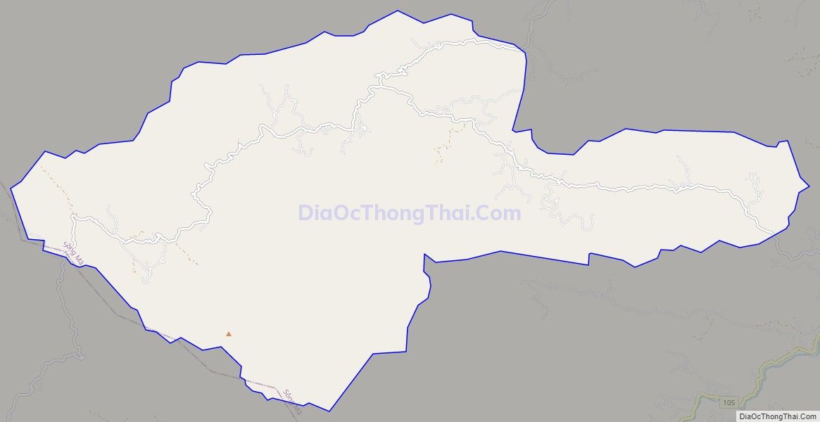 Bản đồ giao thông xã Nậm Mằn, huyện Sông Mã