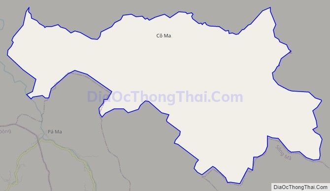 Bản đồ giao thông xã Co Mạ, huyện Thuận Châu