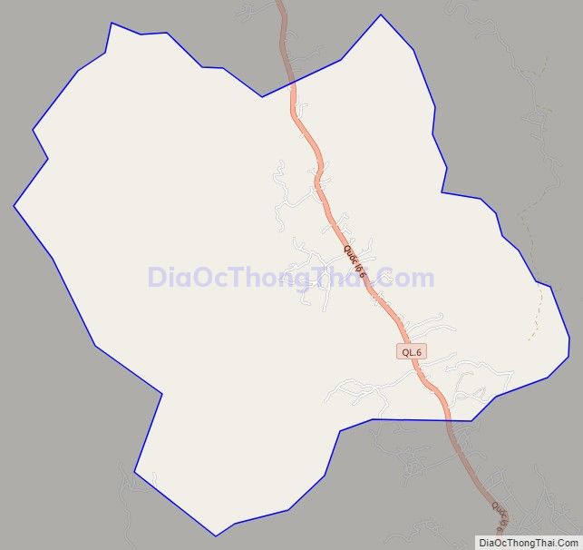 Bản đồ giao thông xã Phổng Lăng, huyện Thuận Châu