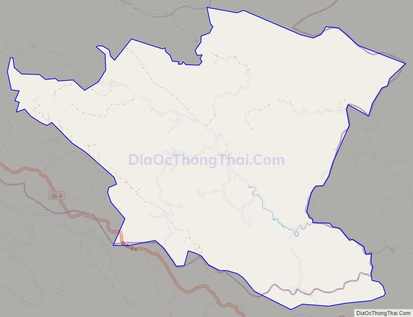 Bản đồ giao thông xã Chiềng Yên, huyện Vân Hồ