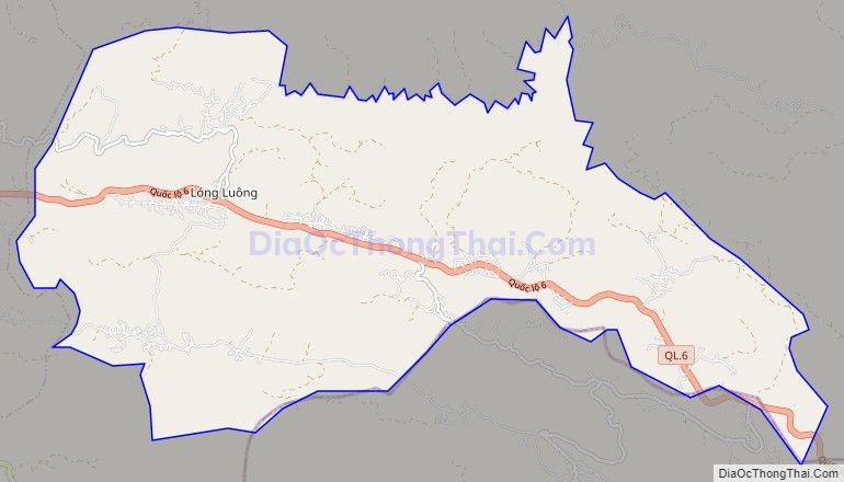 Bản đồ giao thông xã Lóng Luông, huyện Vân Hồ