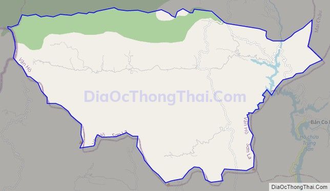 Bản đồ giao thông xã Tân Xuân, huyện Vân Hồ