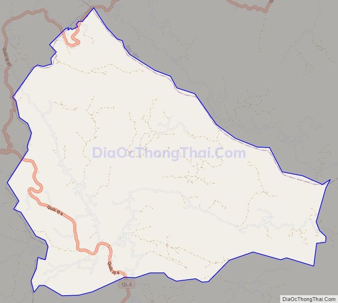 Bản đồ giao thông xã Chiềng Đông, huyện Yên Châu