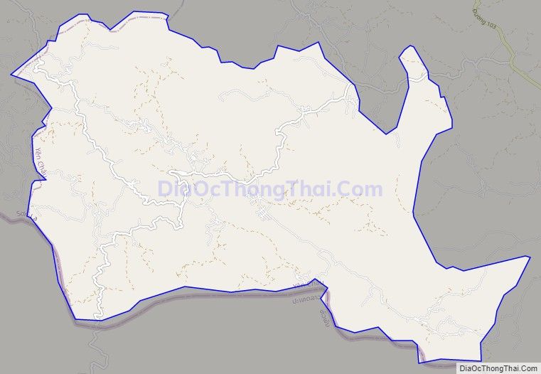 Bản đồ giao thông xã Chiềng On, huyện Yên Châu