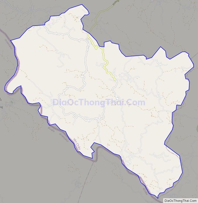 Bản đồ giao thông xã Chiềng Tương, huyện Yên Châu
