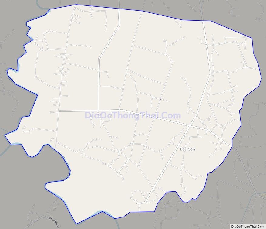 Bản đồ giao thông xã Hảo Đước, huyện Châu Thành