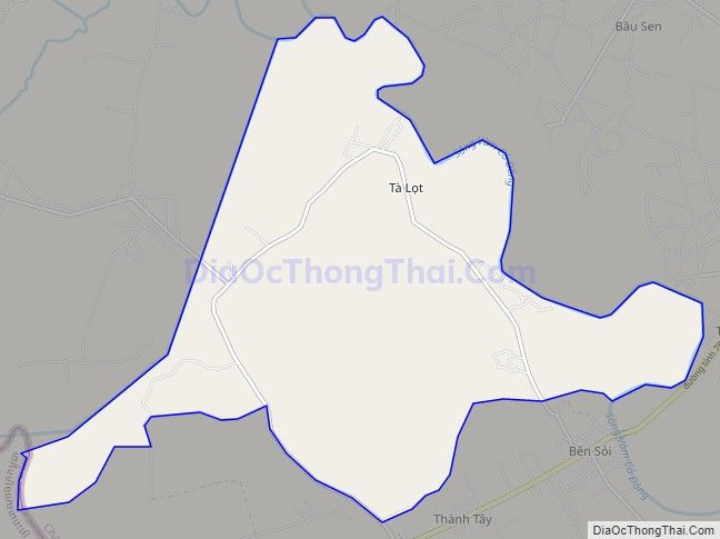 Bản đồ giao thông xã Hòa Hội, huyện Châu Thành