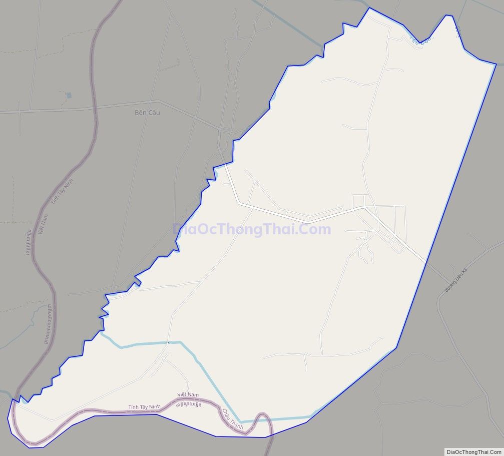 Bản đồ giao thông xã Hòa Thạnh, huyện Châu Thành