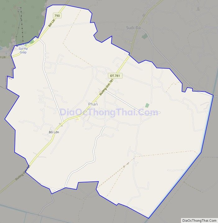 Bản đồ giao thông xã Phan, huyện Dương Minh Châu