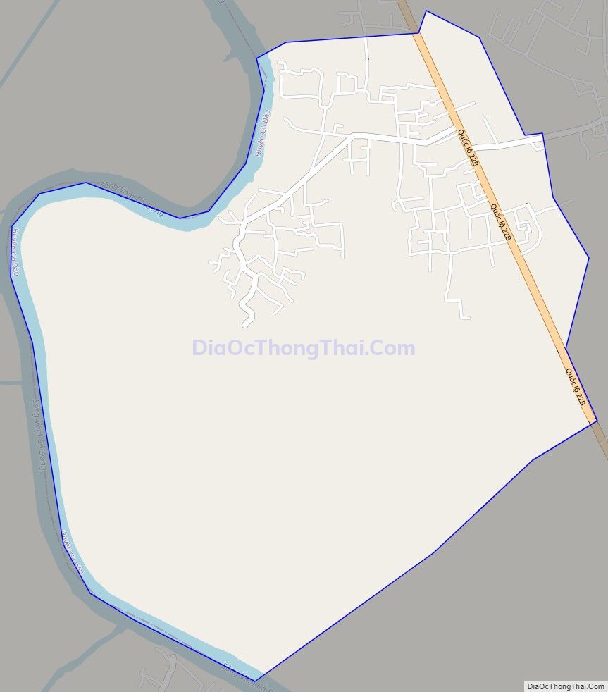 Bản đồ giao thông xã Phước Trạch, huyện Gò Dầu