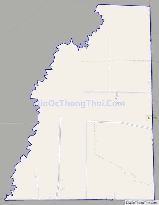 Bản đồ giao thông xã Thạnh Bắc, huyện Tân Biên