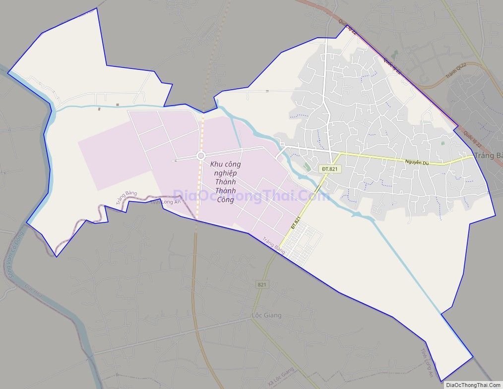 Bản đồ giao thông phường An Hòa, thị xã Trảng Bàng