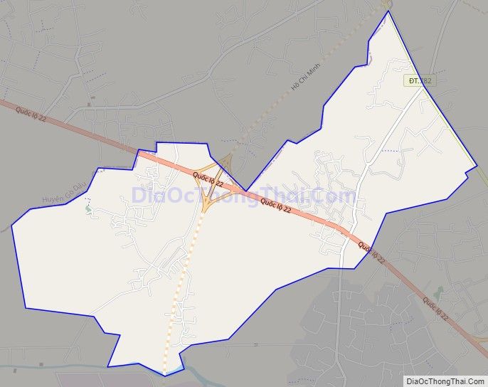 Bản đồ giao thông phường Gia Bình, thị xã Trảng Bàng