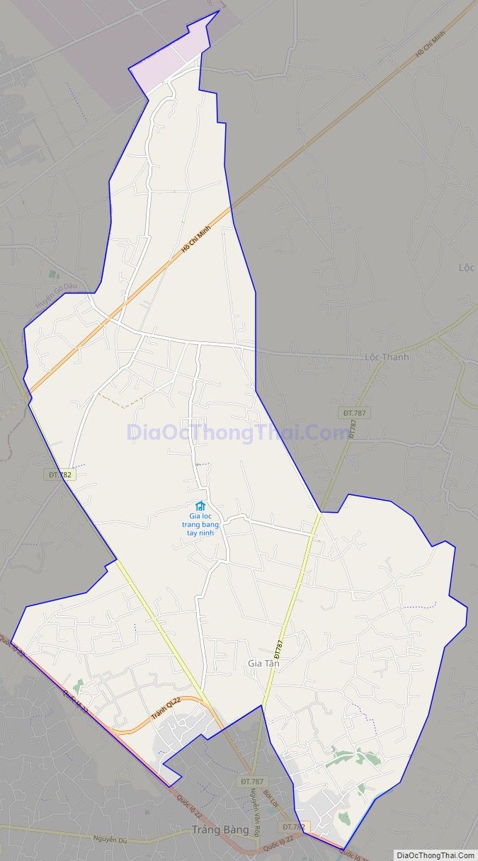 Bản đồ giao thông phường Gia Lộc, thị xã Trảng Bàng