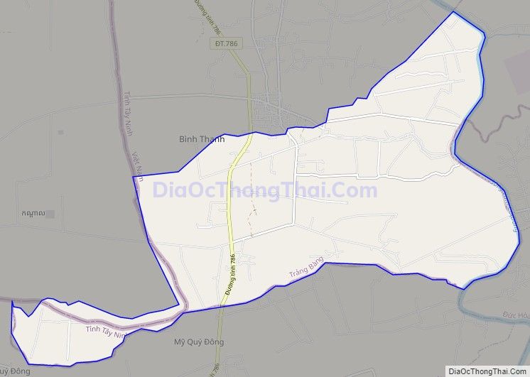 Bản đồ giao thông xã Phước Chỉ, thị xã Trảng Bàng