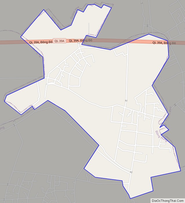 Bản đồ giao thông xã Đô Lương, huyện Đông Hưng