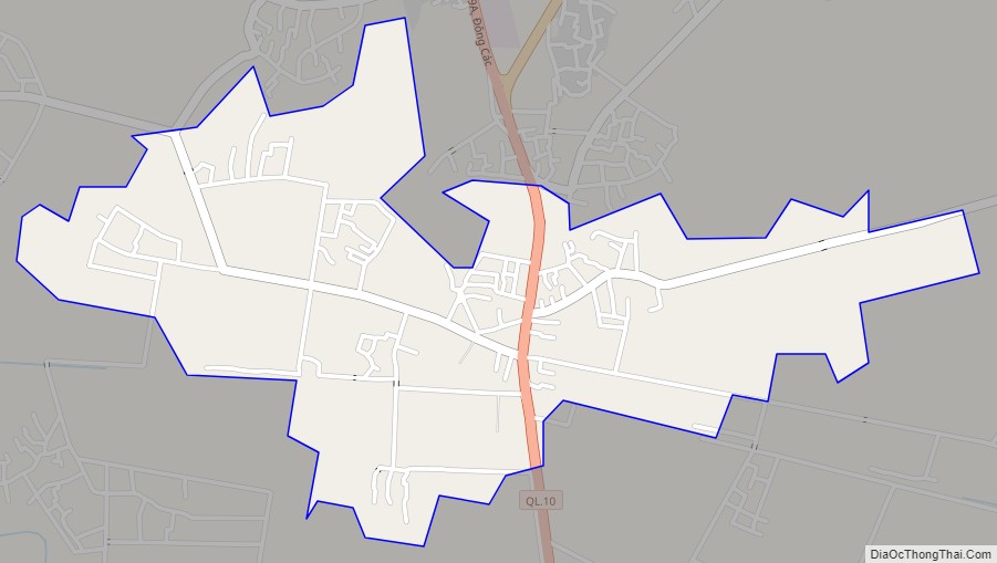 Bản đồ giao thông xã Đông Động, huyện Đông Hưng