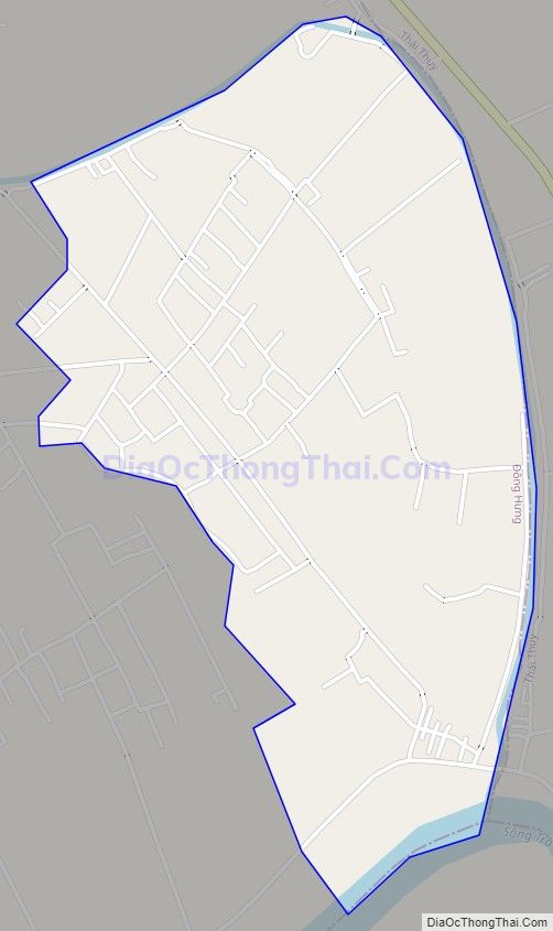 Bản đồ giao thông xã Đông Lĩnh (cũ), huyện Đông Hưng