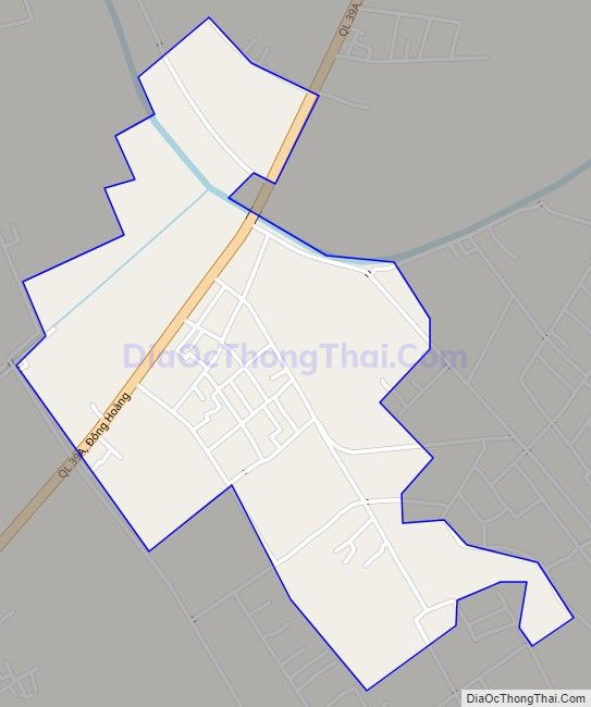 Bản đồ giao thông xã Đông Phong (cũ), huyện Đông Hưng