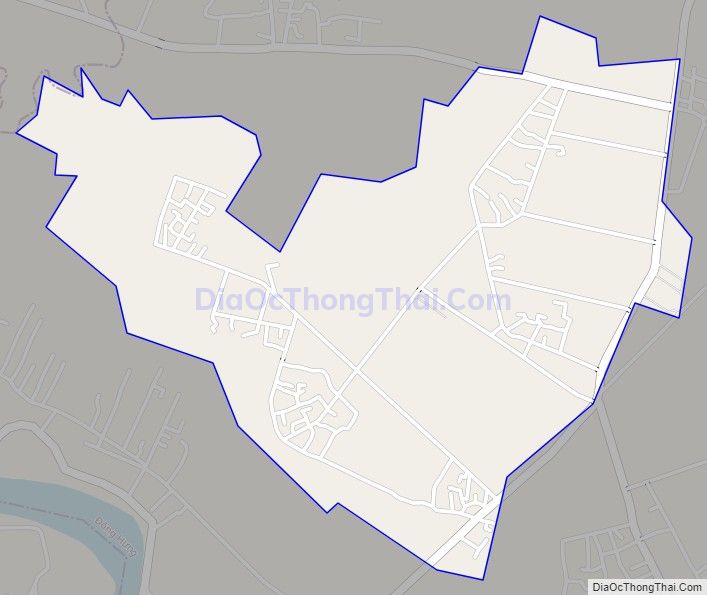 Bản đồ giao thông xã Hồng Châu (cũ), huyện Đông Hưng