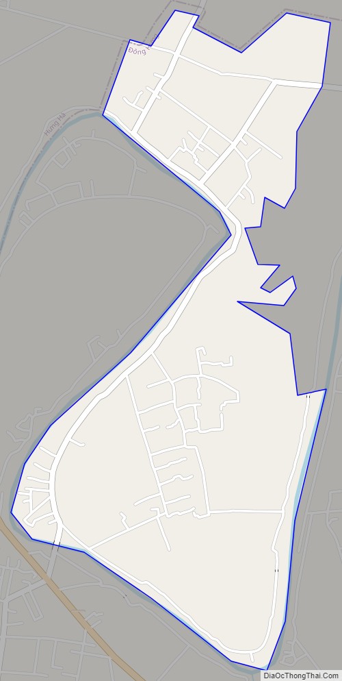 Bản đồ giao thông xã Lô Giang, huyện Đông Hưng