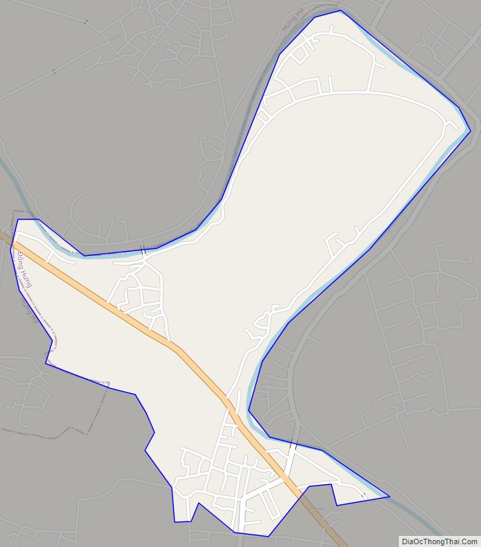 Bản đồ giao thông xã Minh Tân, huyện Đông Hưng