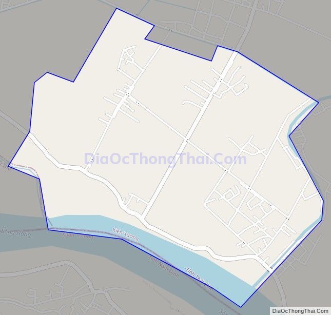 Bản đồ giao thông xã Vũ Bình, huyện Kiến Xương