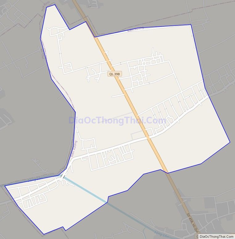 Bản đồ giao thông xã Vũ Ninh, huyện Kiến Xương