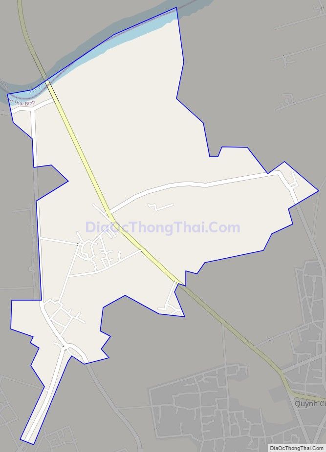 Bản đồ giao thông xã Quỳnh Giao, huyện Quỳnh Phụ