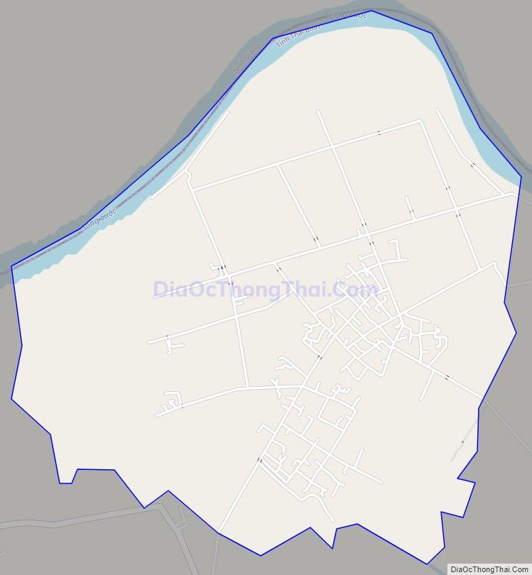 Bản đồ giao thông xã Quỳnh Hoa, huyện Quỳnh Phụ