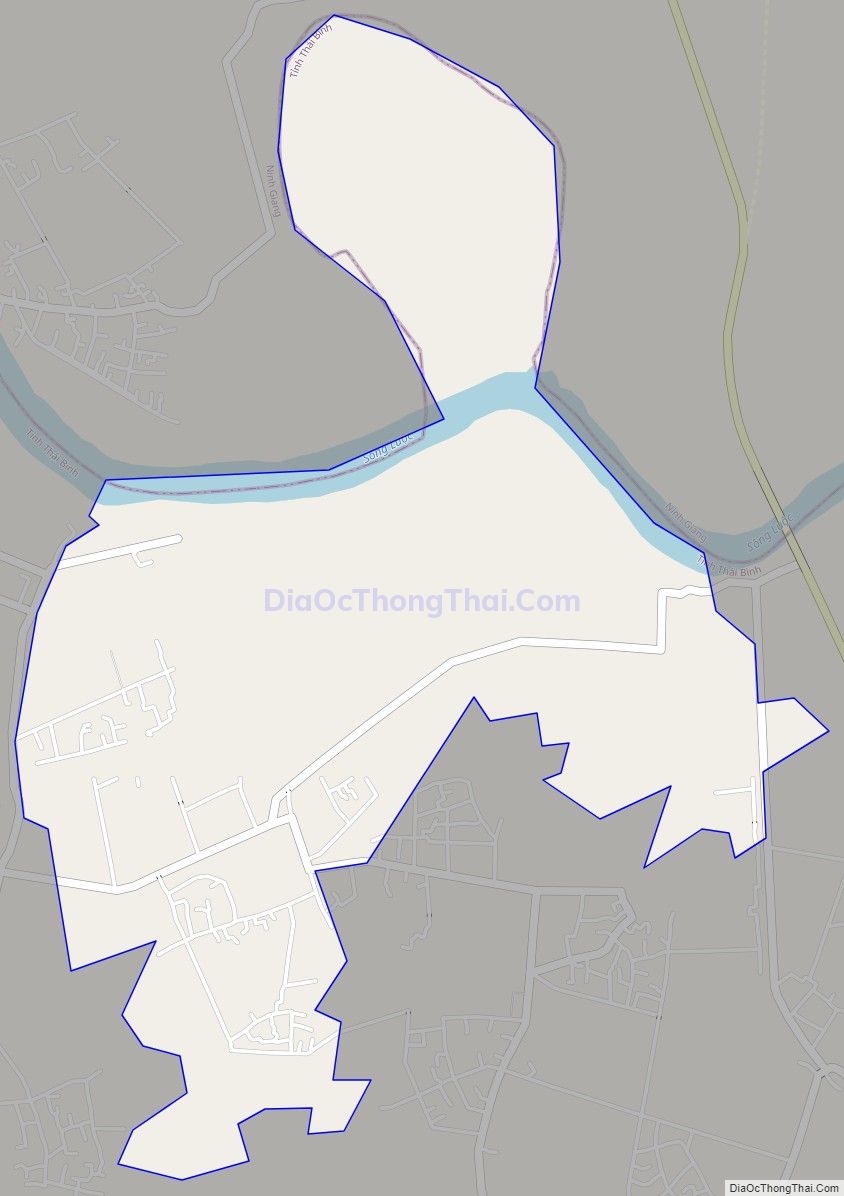 Bản đồ giao thông xã Quỳnh Hoàng, huyện Quỳnh Phụ