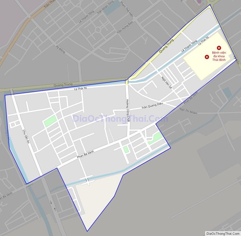 Bản đồ giao thông phường Quang Trung, thành phố Thái Bình