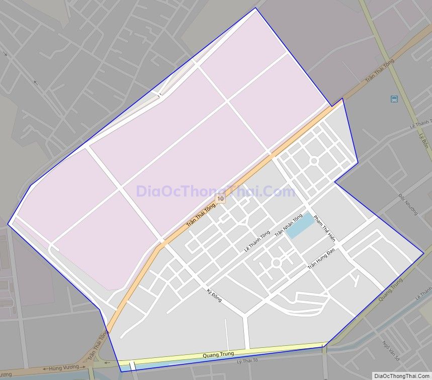 Bản đồ giao thông phường Trần Hưng Đạo, thành phố Thái Bình