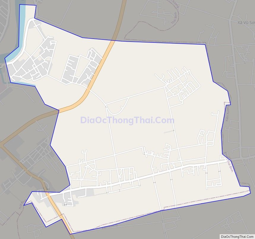 Bản đồ giao thông xã Vũ Lạc, thành phố Thái Bình
