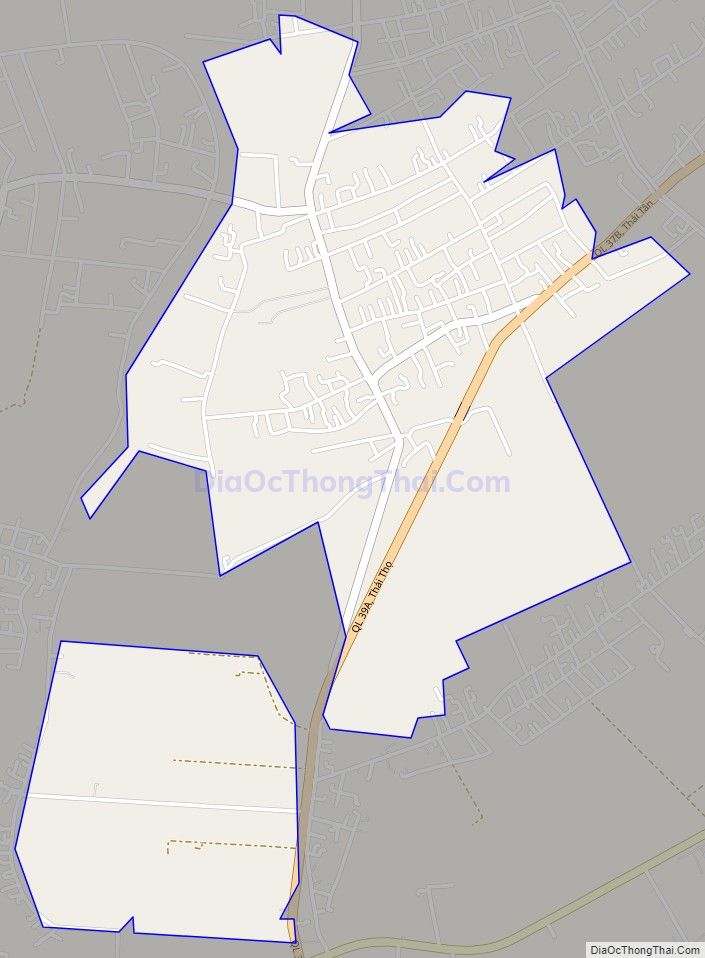 Bản đồ giao thông xã Thái Thịnh, huyện Thái Thụy