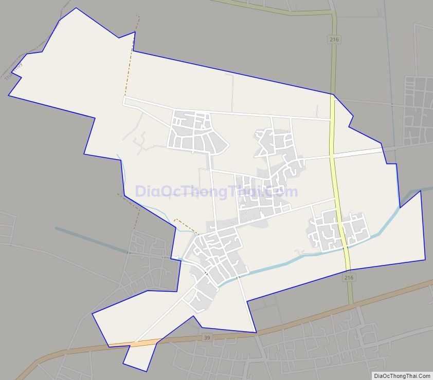 Bản đồ giao thông xã Thụy Duyên, huyện Thái Thụy
