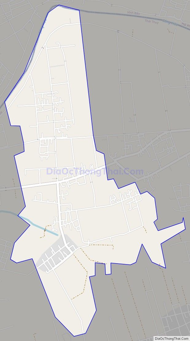 Bản đồ giao thông xã Thụy Hưng, huyện Thái Thụy