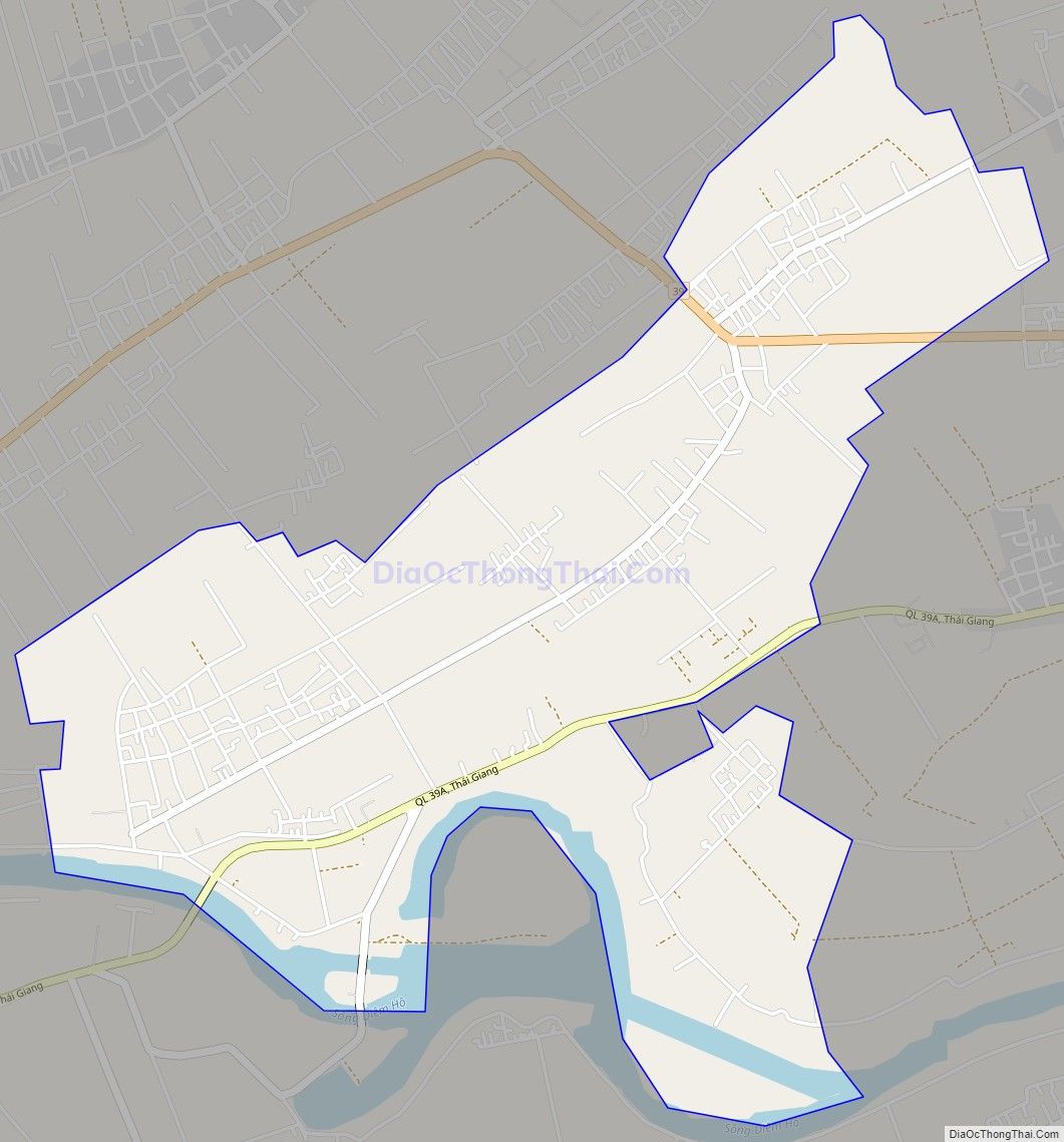 Bản đồ giao thông xã Thụy Liên, huyện Thái Thụy