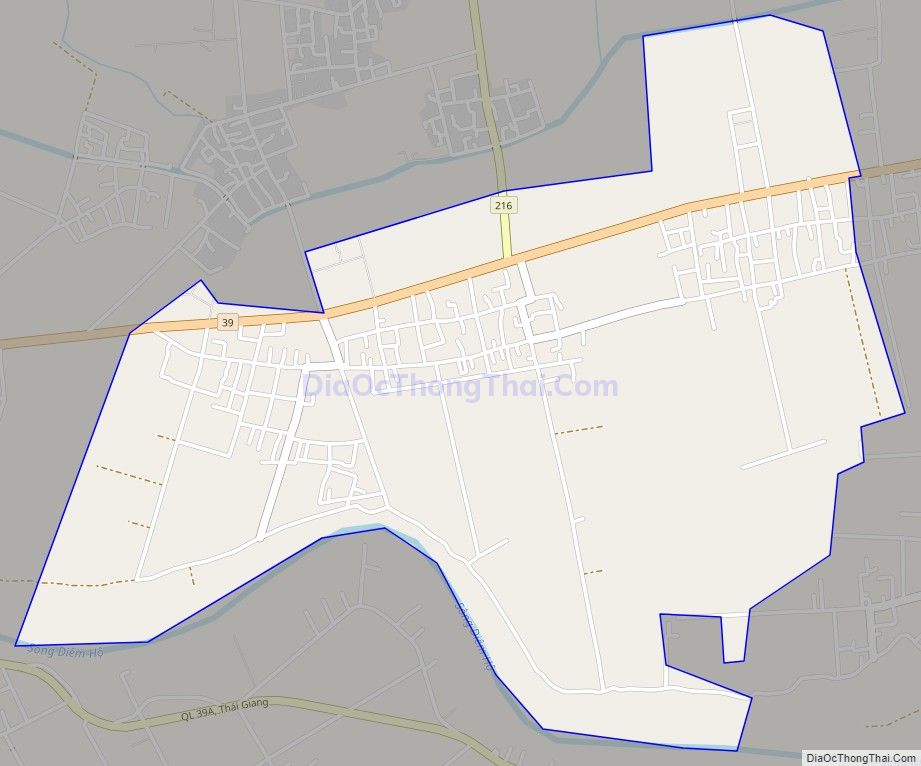 Bản đồ giao thông xã Thụy Phong, huyện Thái Thụy