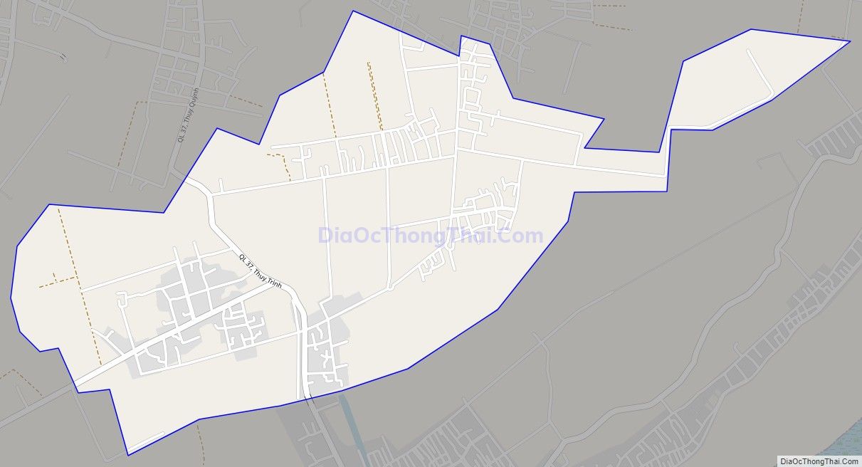 Bản đồ giao thông xã Thụy Trình, huyện Thái Thụy