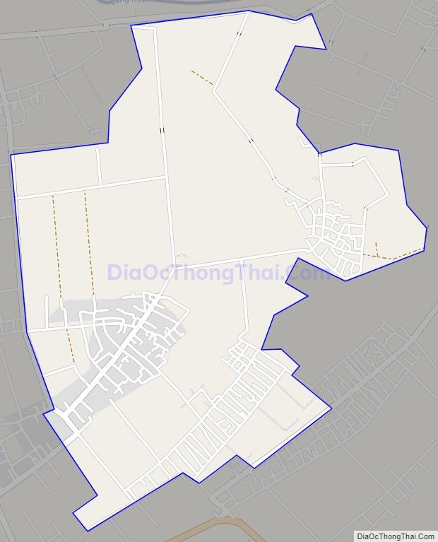 Bản đồ giao thông xã Thụy Văn, huyện Thái Thụy