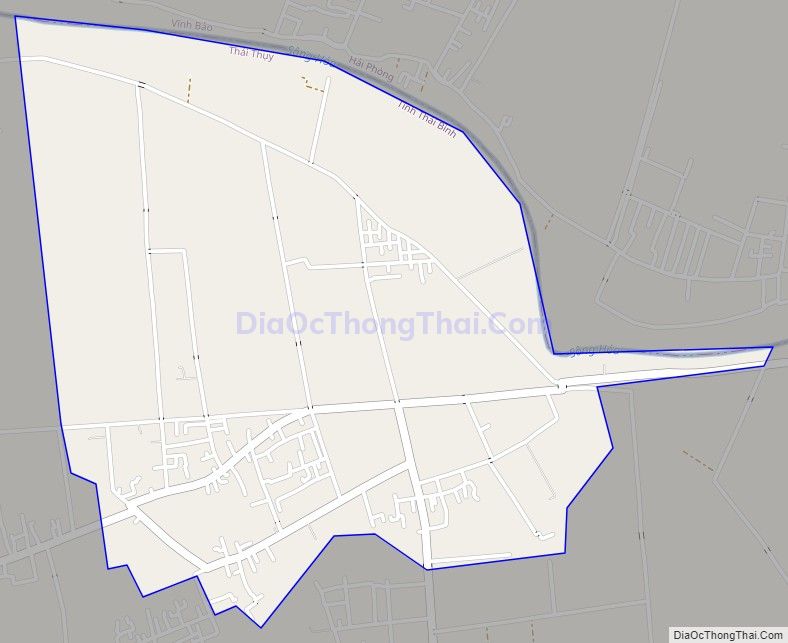 Bản đồ giao thông xã Thụy Việt, huyện Thái Thụy