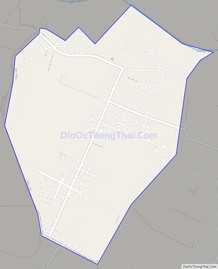 Bản đồ giao thông xã Bắc Hải, huyện Tiền Hải